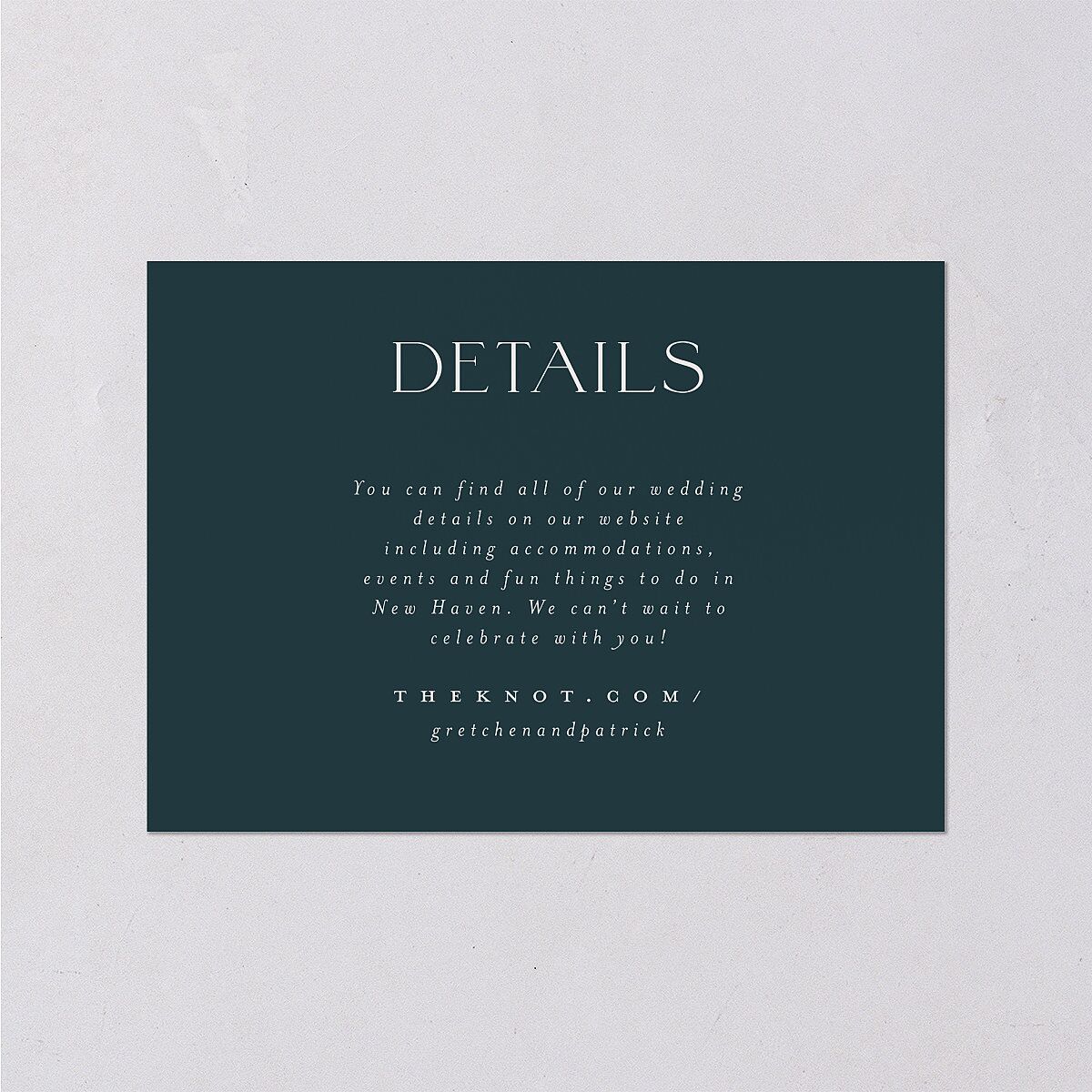 Storybook Filigree Wedding Enclosure Cards — view 1