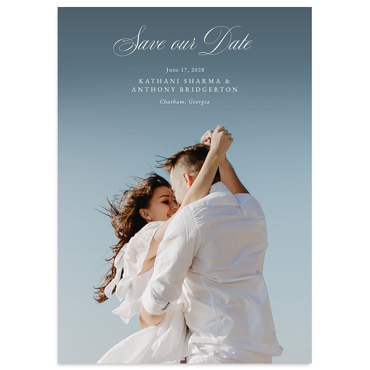 Glamorous Regency Garden Save the Date Cards by Bridgerton