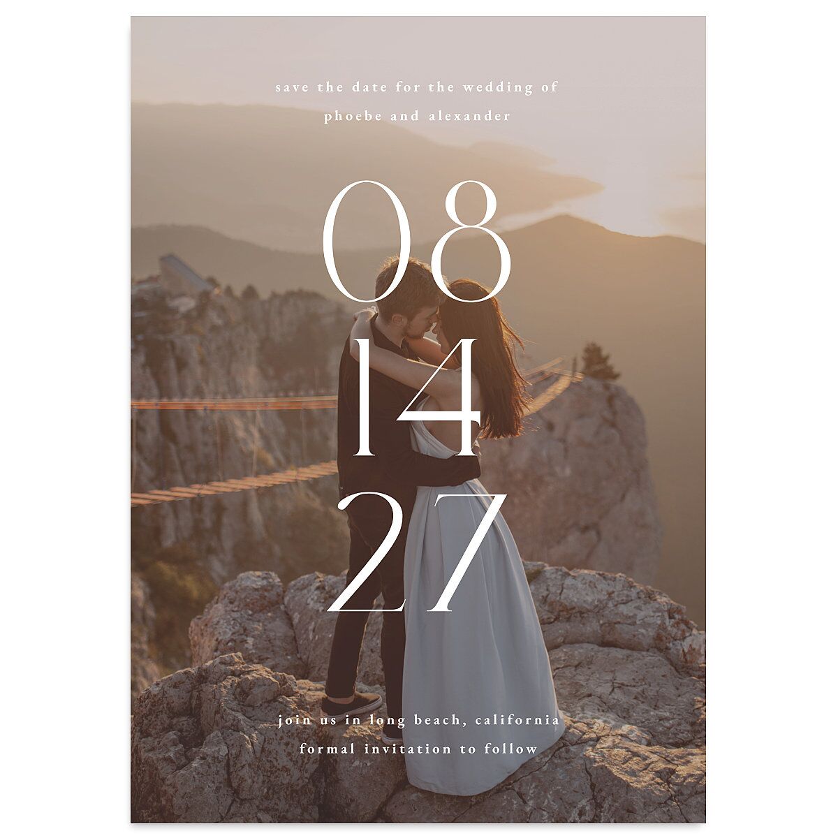 Striking Scene Save the Date Cards