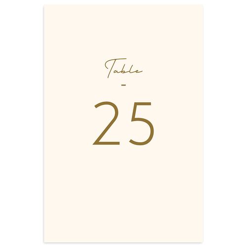 Modern Photograph Table Numbers Umber Signature