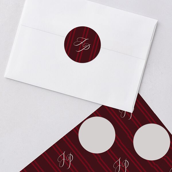 Very Married Christmas Photo Gallery Holiday Stickers Burgundy Circle