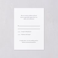 Classically Stated Wedding Response Cards Navy Gold Signature Standard