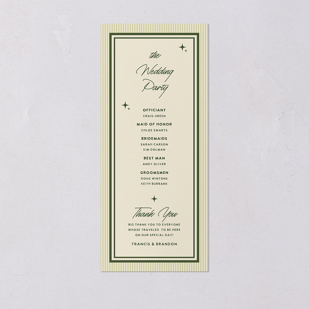 Retro Tropical Destination Wedding Programs Pear Signature