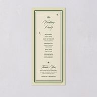 Retro Tropical Destination Wedding Programs Pear Signature