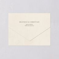 Medieval Renaissance All-in-One Wedding Invitations Moss Signature Light Both Recipient and Return Addresses No