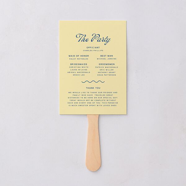 Cabana Stripes Fan Programs Lemon Signature Standard