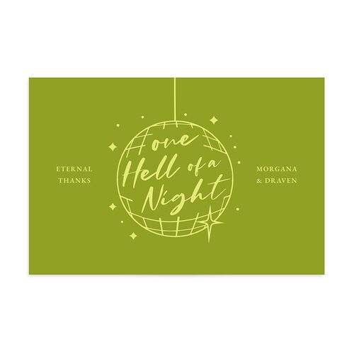 Til Death Do We Disco Thank You Postcards Pear