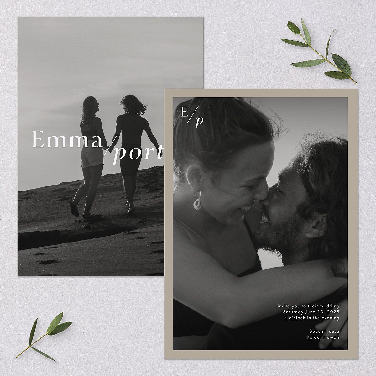 You and Me Wedding Invitations — view 1