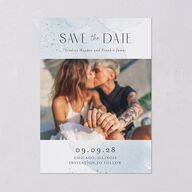 Watercolor Wash Save The Date Cards Pool Signature smooth Blank No