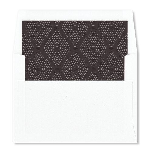 Boho Texture Standard Envelope Liners Midnight Standard