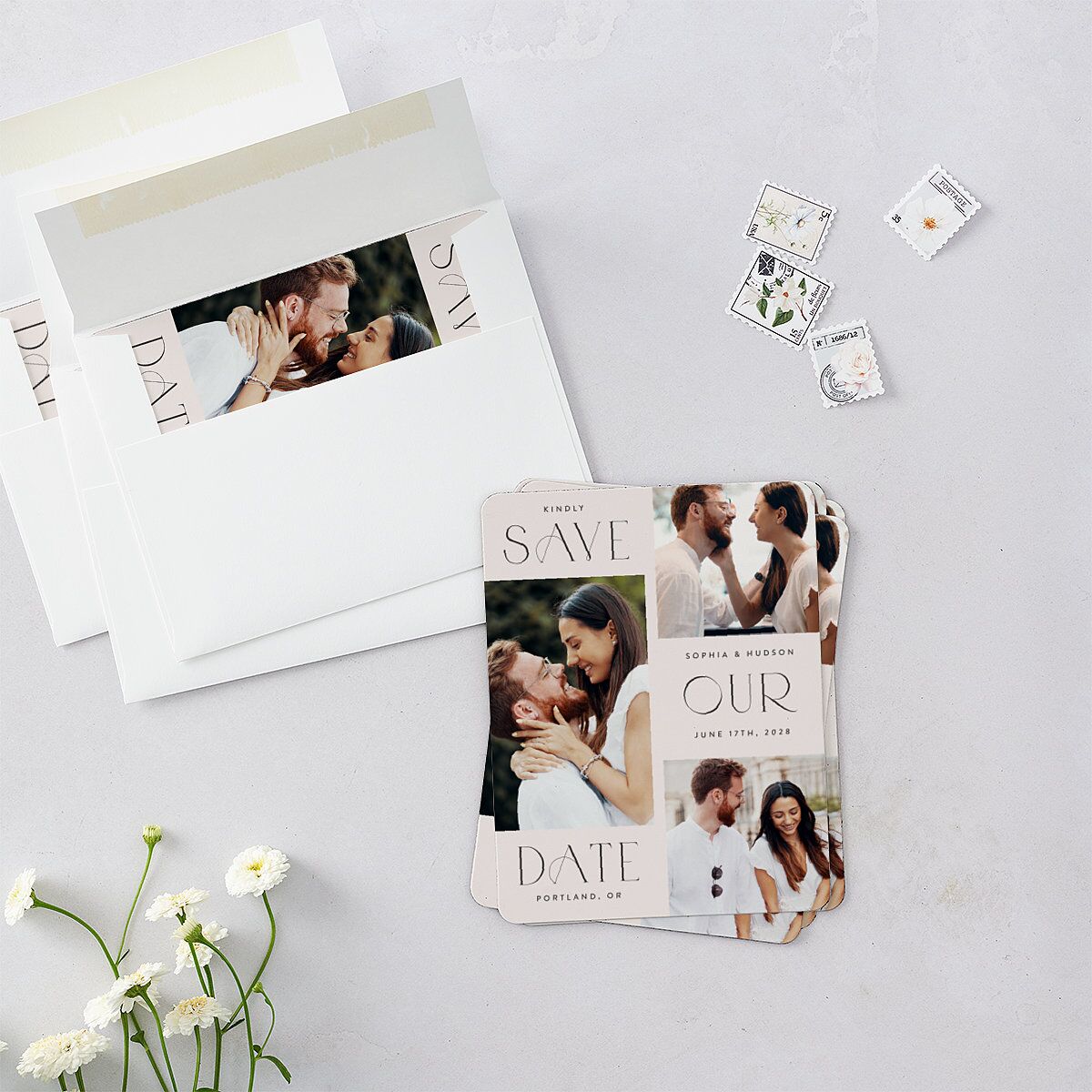 Beloved Union Save The Date Magnets — view 3