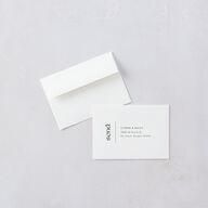 Simply Stated Wedding Response Cards Licorice Signature Standard