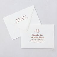 Western I Do BBQ Save The Date Card Euro Envelopes White Saddle Both Recipient and Return Addresses Luxe Signature
