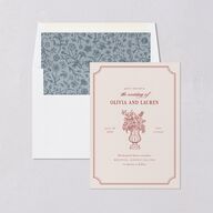 Vintage Vase Envelope Liners Burgundy Standard