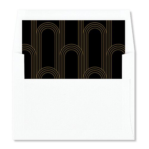 Old Hollywood Glam Envelope Liners Umber Standard