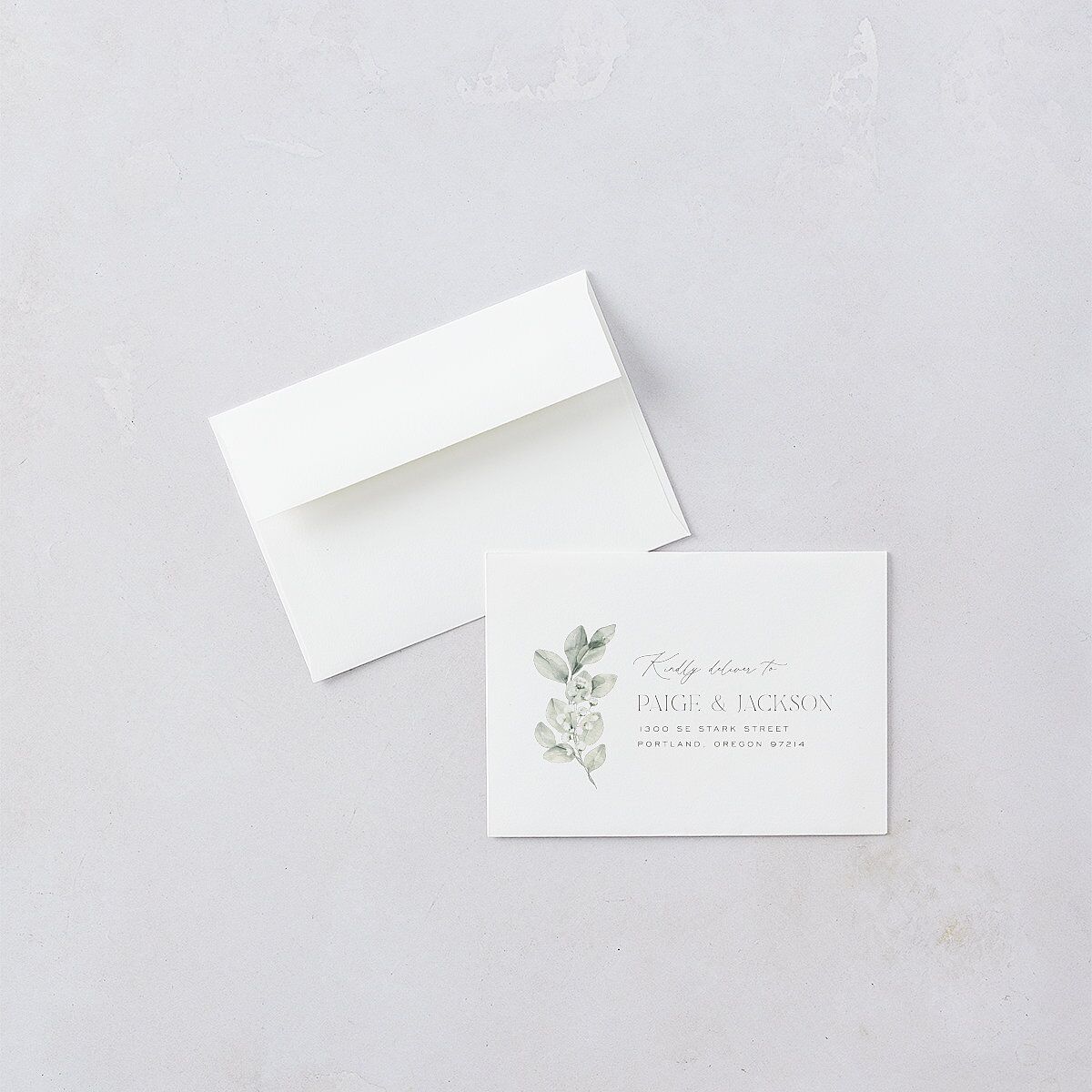 Elegant Pastel Floral Wedding Response Cards Pure White Signature Standard