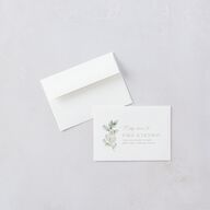 Elegant Pastel Floral Wedding Response Cards Pure White Signature Standard