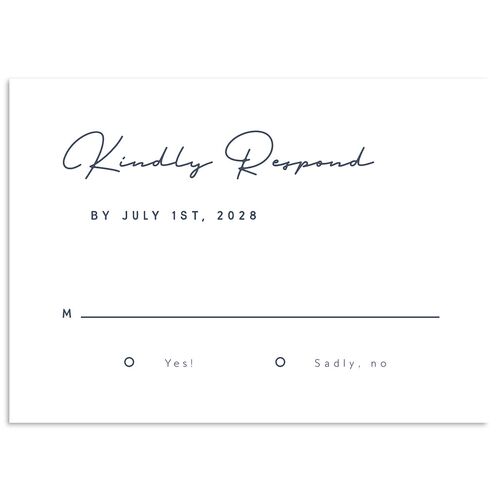 Modern Photograph Wedding Response Cards Moody Blue Signature Standard