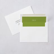 Modern Editorial Wedding Date Envelope Liners Meadow Standard