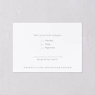 Greenery Laurel Foil Wedding Response Cards Thyme Gold Signature Standard