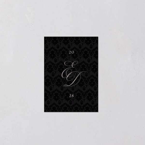 Dark Gothic Roses QR Code RSVP Cards Midnight Signature