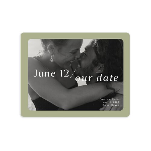 You and Me Save The Date Magnets Thyme Magnet Paper