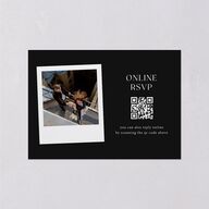 Photo Splash Wedding Response Cards Midnight Signature Standard