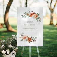 Eucalyptus Bouquet Standard Welcome Sign Large Terracotta Standard Indoor Foam Core L Welcome