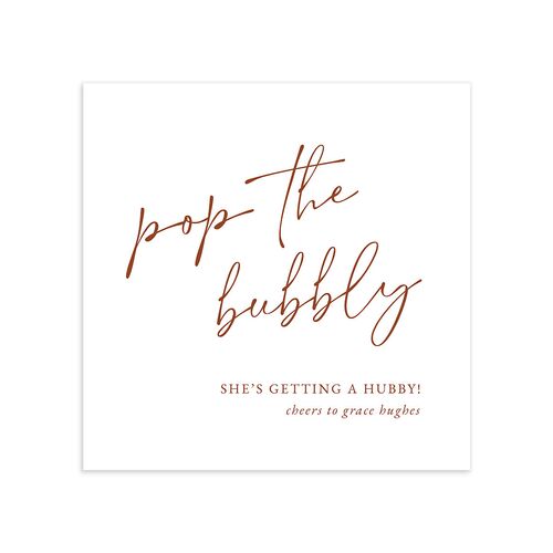 Nothing Fancy Bridal Shower Cocktail Napkins Peony Napkin Uncoined