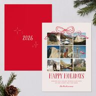 Tied With A Bow Gift Gallery Holiday Cards Scarlet Signature Blank Standard