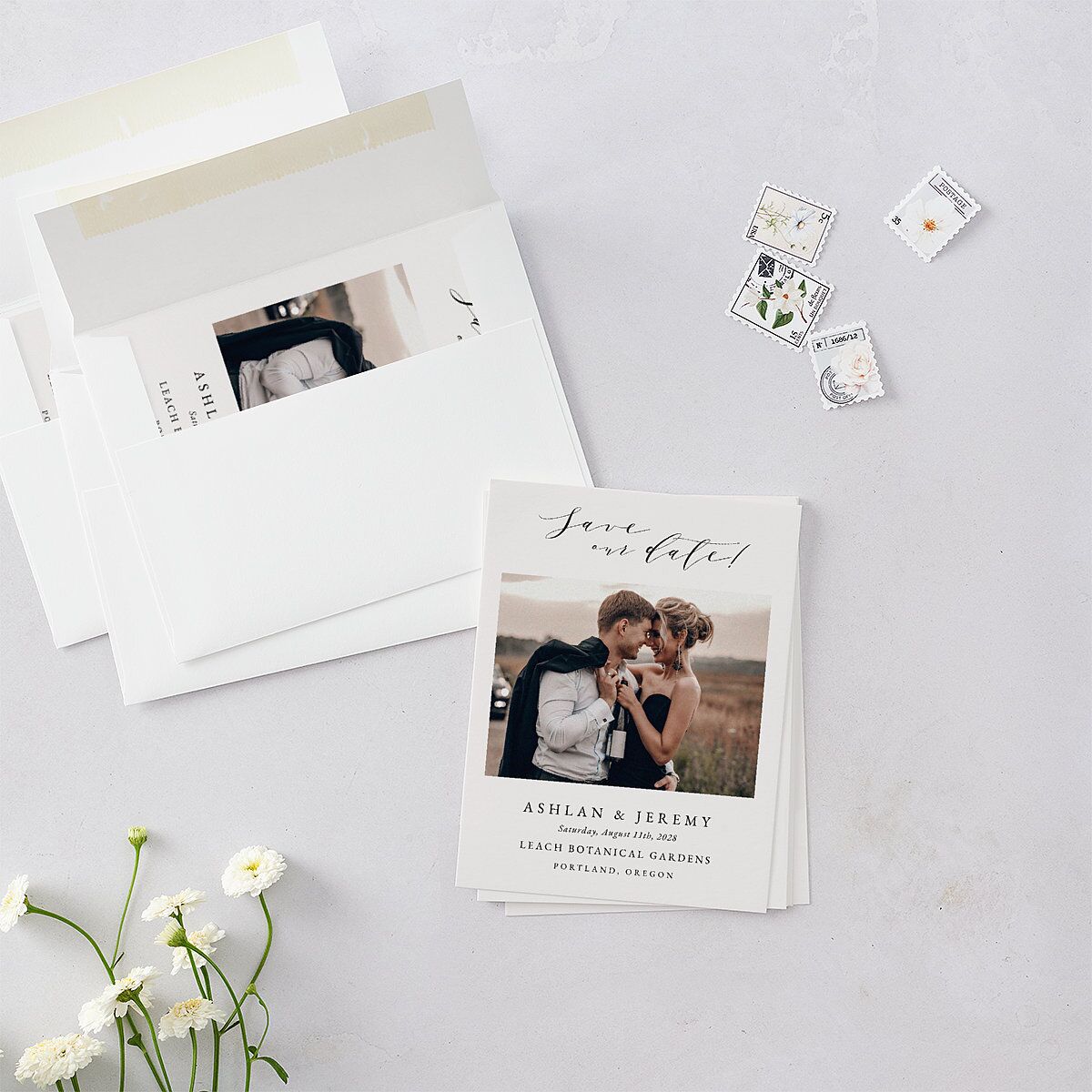 Simply Elegant Save the Date Petite Cards — view 4
