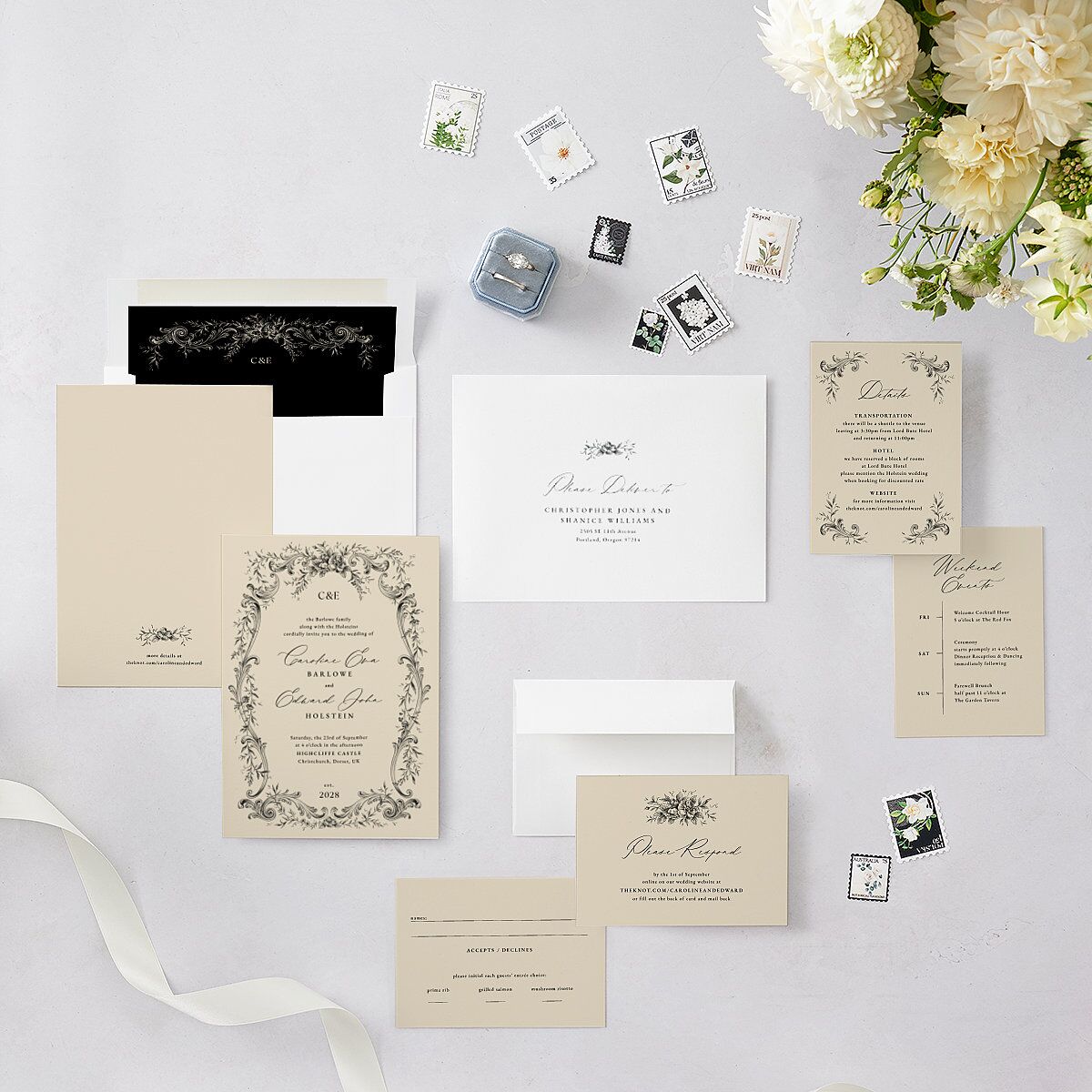 Antique Victorian Wedding Invitations — view 5