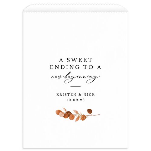Eucalyptus Frame Favor Bags White Walnut Wax-Lined Food Safe Paper