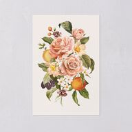 Botanical Citrus Garden Table Numbers Rose Gold Signature