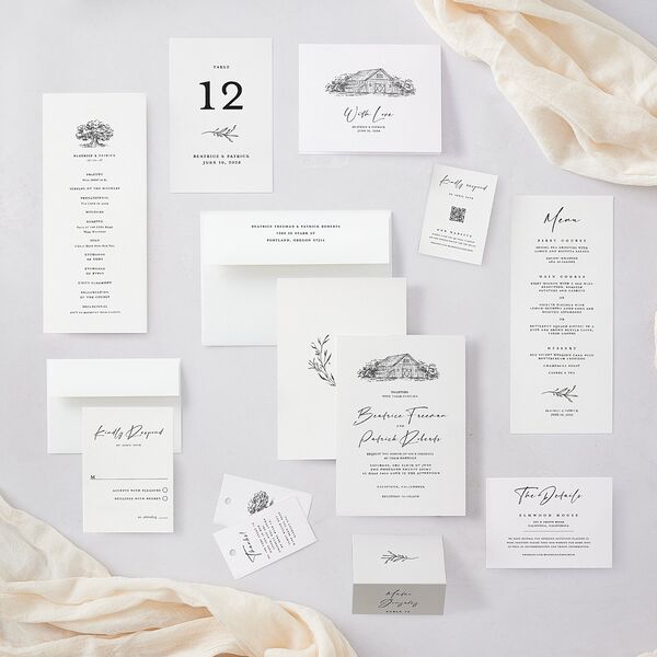 Rustic Setting Place Cards Medieval Grey Signature