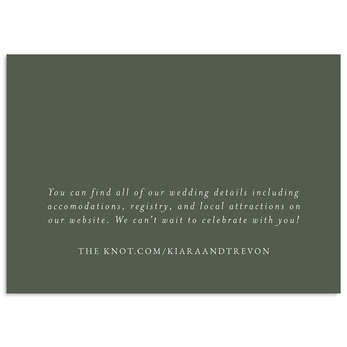 Romantic Photo Wedding Enclosure Cards