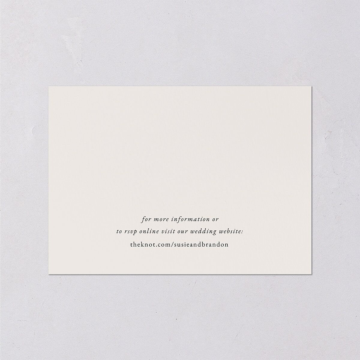 Wild Poppies Wedding Response Cards — view 2