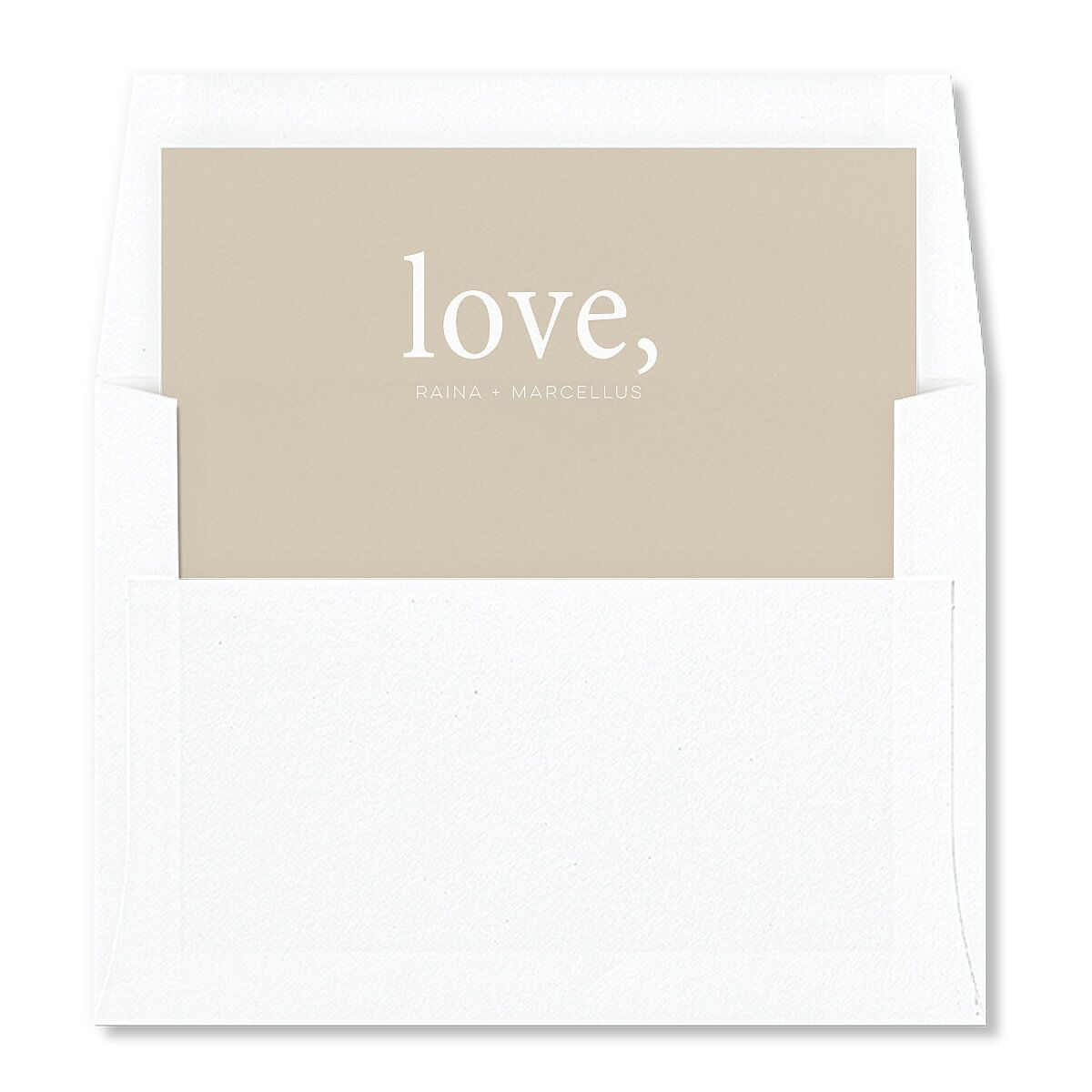 Handwritten Year Envelope Liners