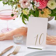 At Last Table Numbers Linen Signature
