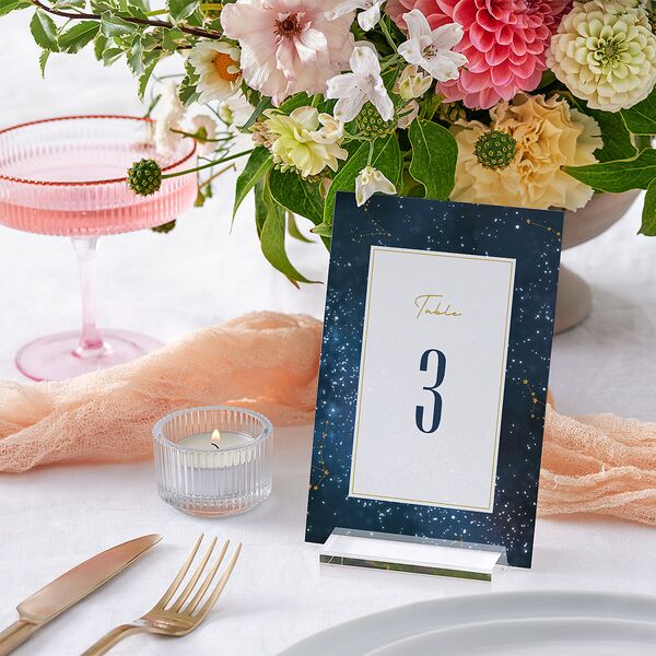 Starry Night Table Numbers Moody Blue Signature