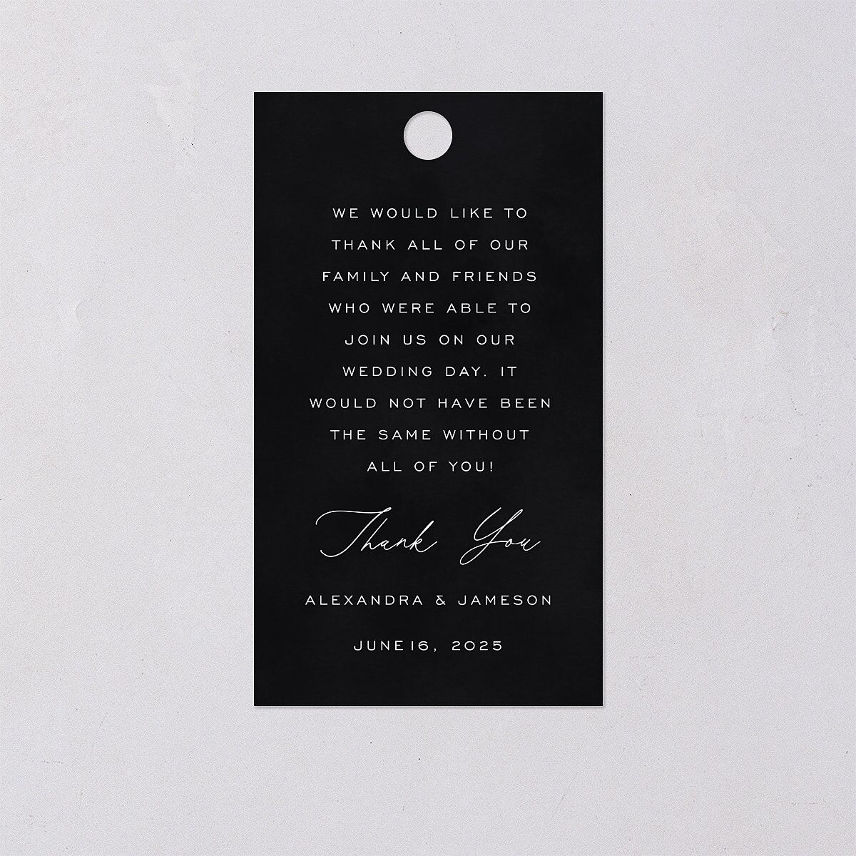 Written In The Stars Favor Gift Tags Gold Midnight Signature