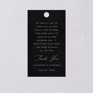 Written In The Stars Favor Gift Tags Gold Midnight Signature