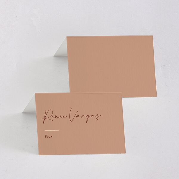 Simple Script Place Cards Vintage Pink Signature