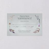 Crystal Forest All-in-One Wedding Invitations Hunter Green Signature Light Both Recipient and Return Addresses No