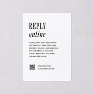 Editorial Promise Wedding Response Cards Pure White Signature Standard