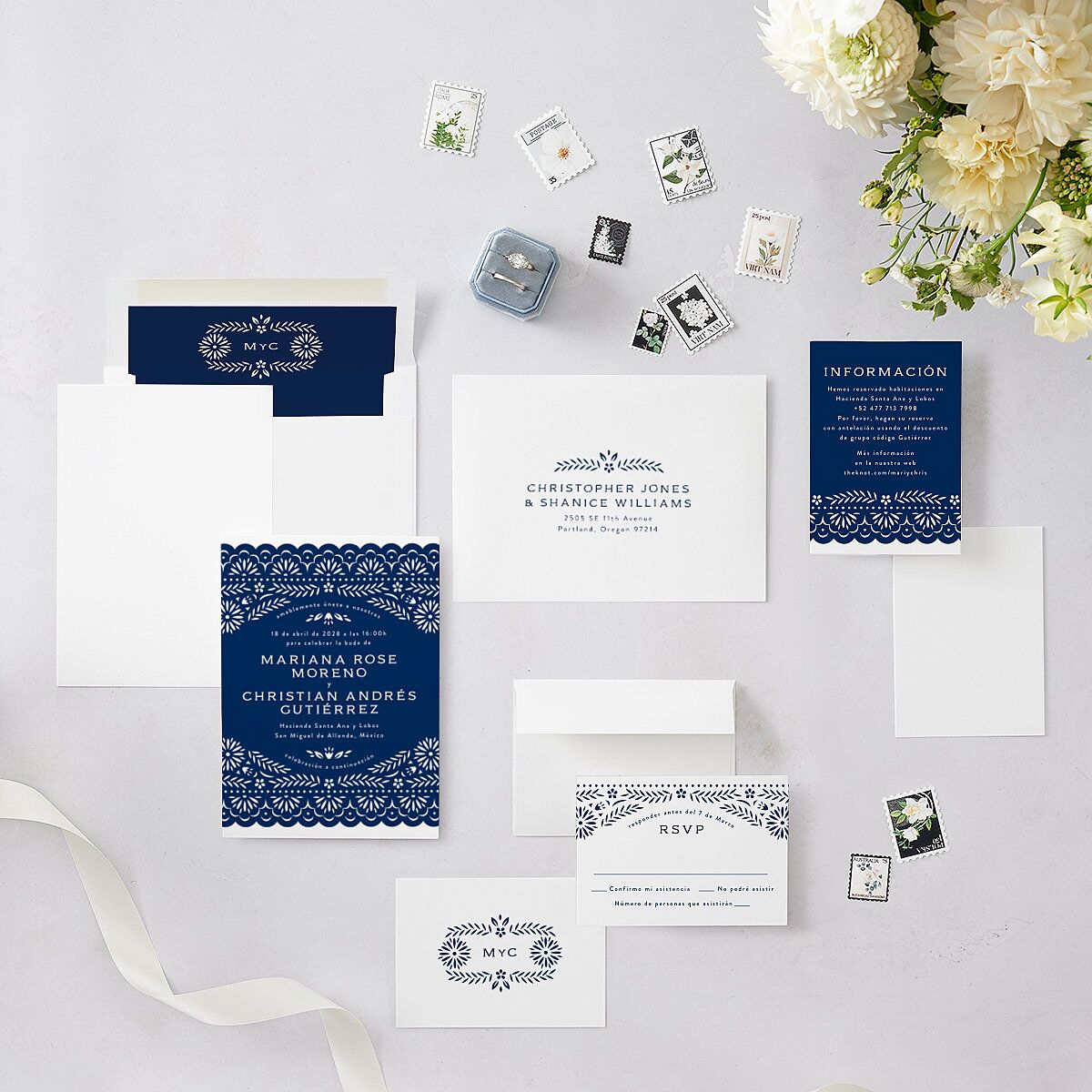 Papel Picado Wedding Invitations — view 5