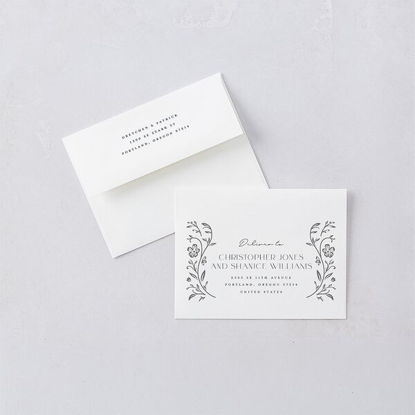 Ornate Storybook Thank You Cards Dark Emerald