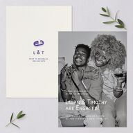 Hand Drawn Recipe Engagement Party Invitations Sapphire Signature Blank Standard