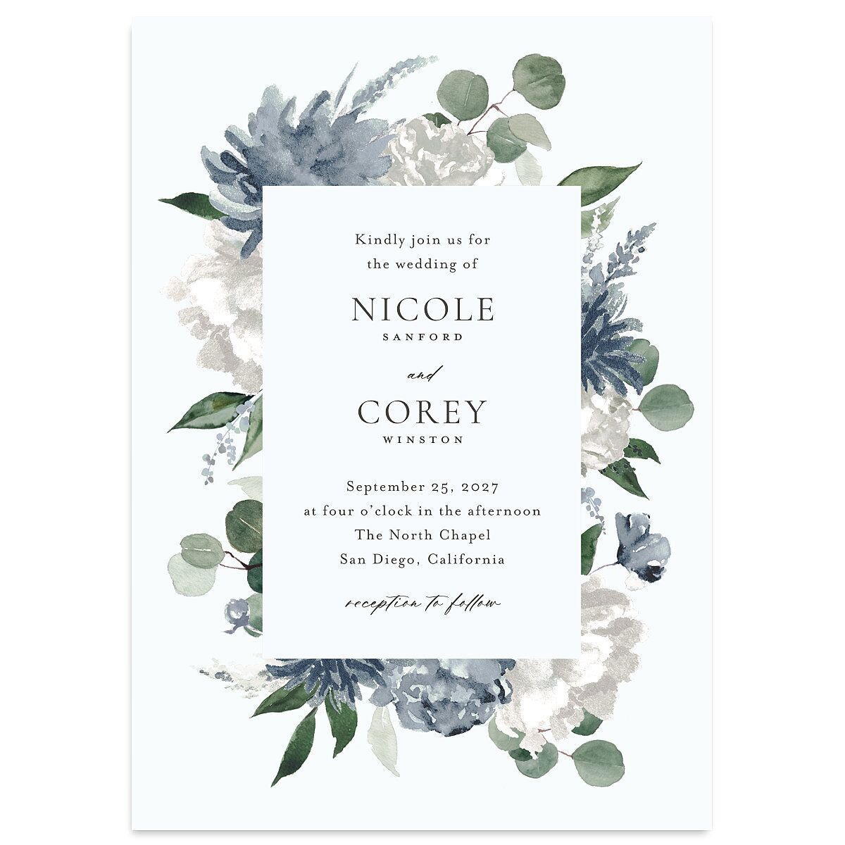 Timeless Bouquet Wedding Invitations