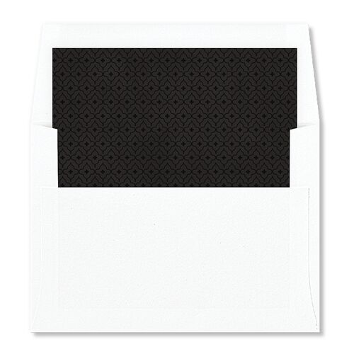 Gothic Date Envelope Liners Pure White Standard